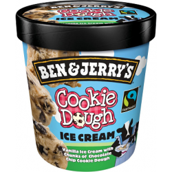 Ben & Jerrys Cookie Dough Ice Cream 8x465ml